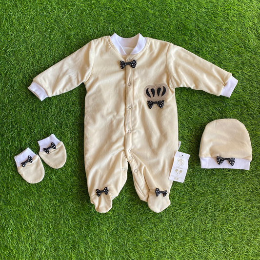 Türkish style velvet romper set