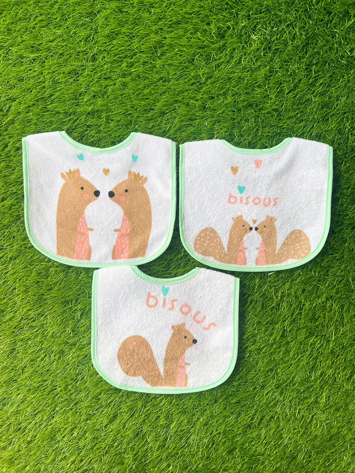 3 Plastic Bib Set