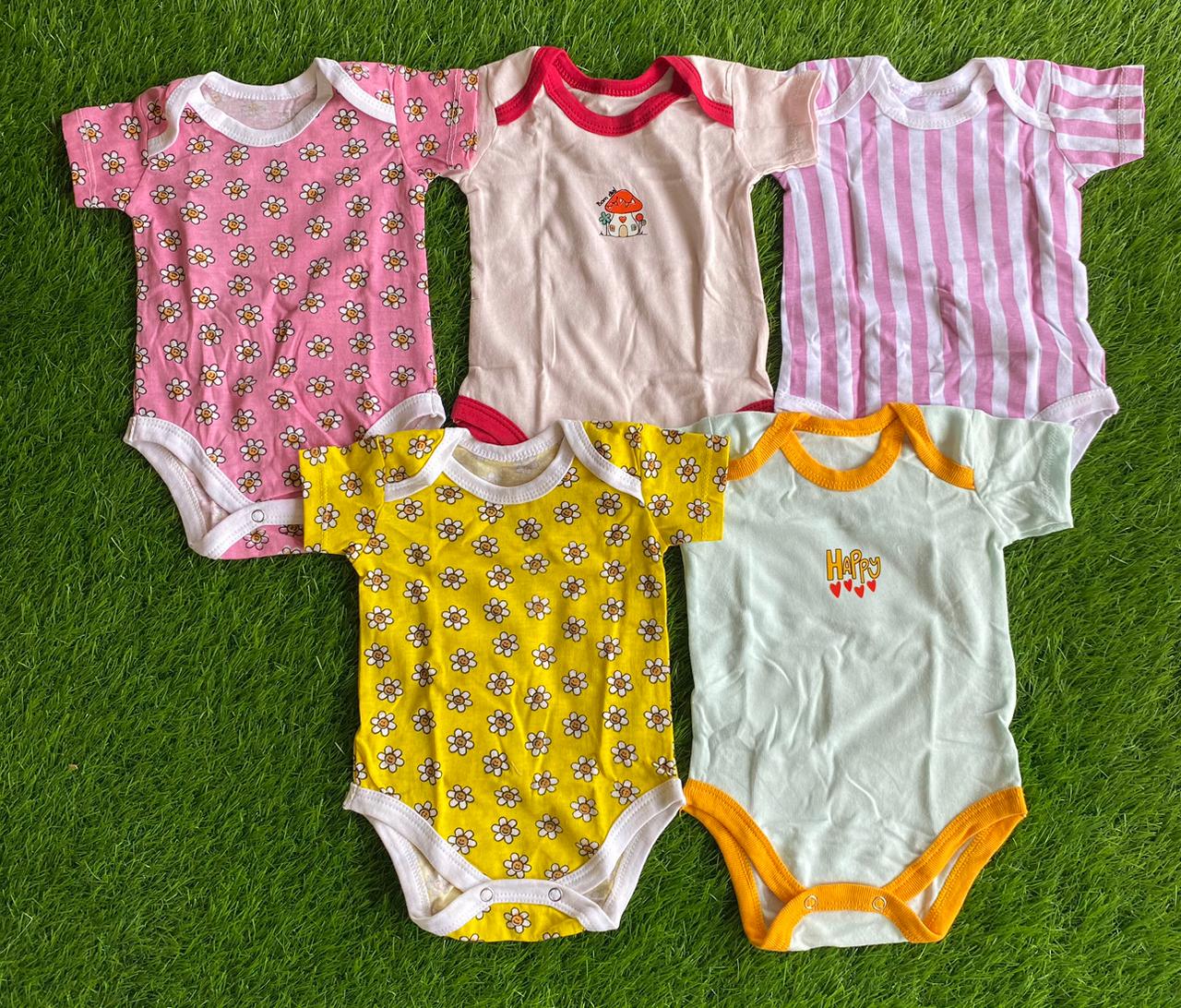 Junior Pack Of 5 Pc Bodysuit