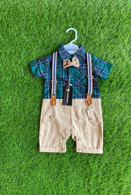 Dungaree Romper Set