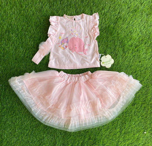 Shirt With Skirt-Pink