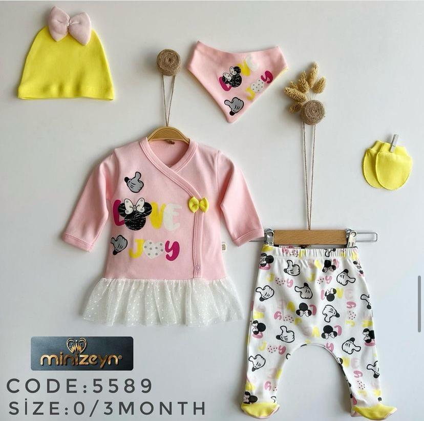 Minizeyn 5 Pc Set - Love Joy / Pink