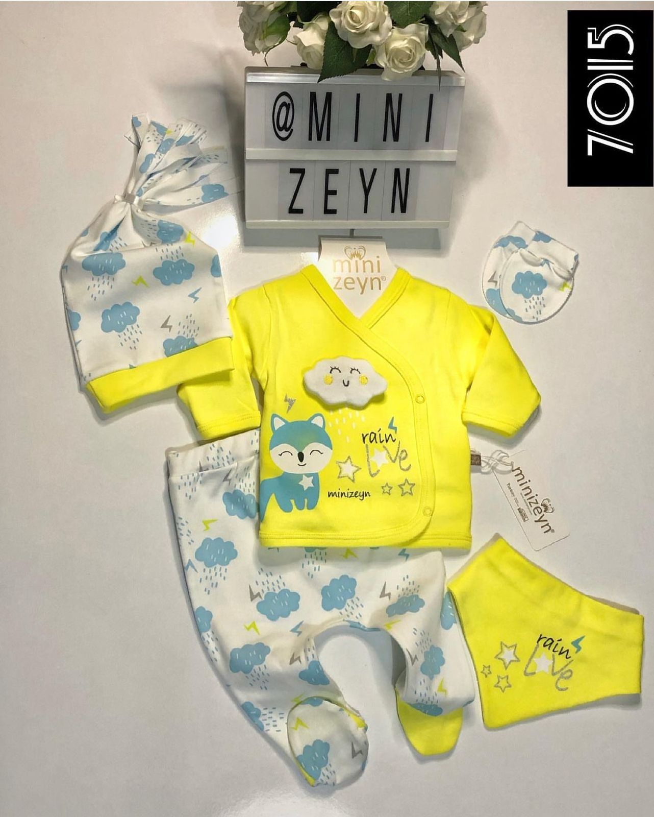 Minizeyn 5 Pc Set - Rain Love