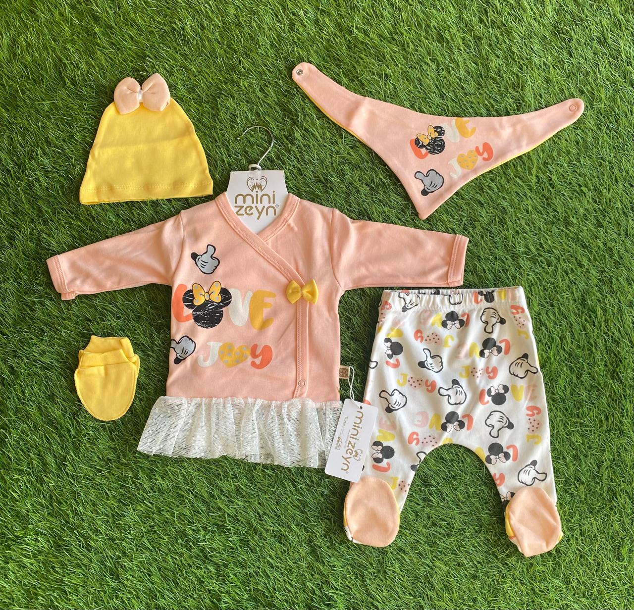 Minizeyn 5 Pc Set - Love Joy / Peach