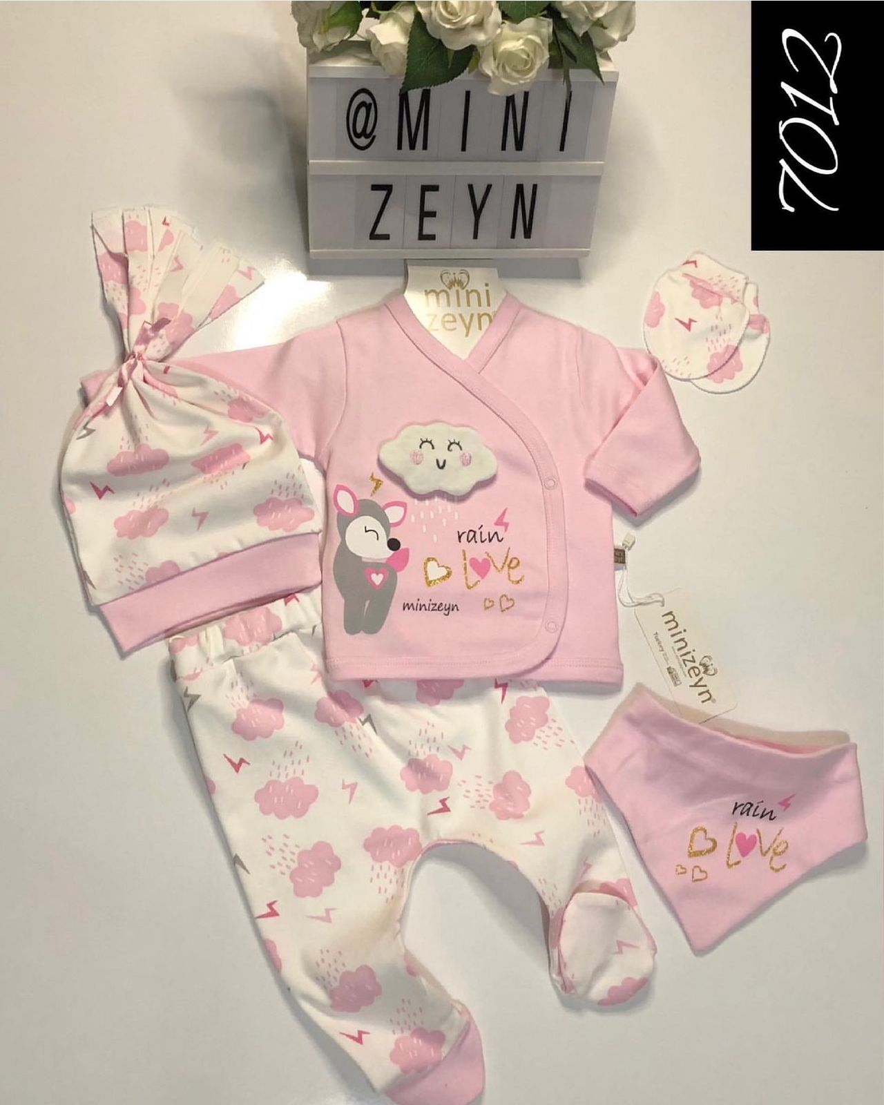 Minizeyn 5 Pc Set - Rain Love