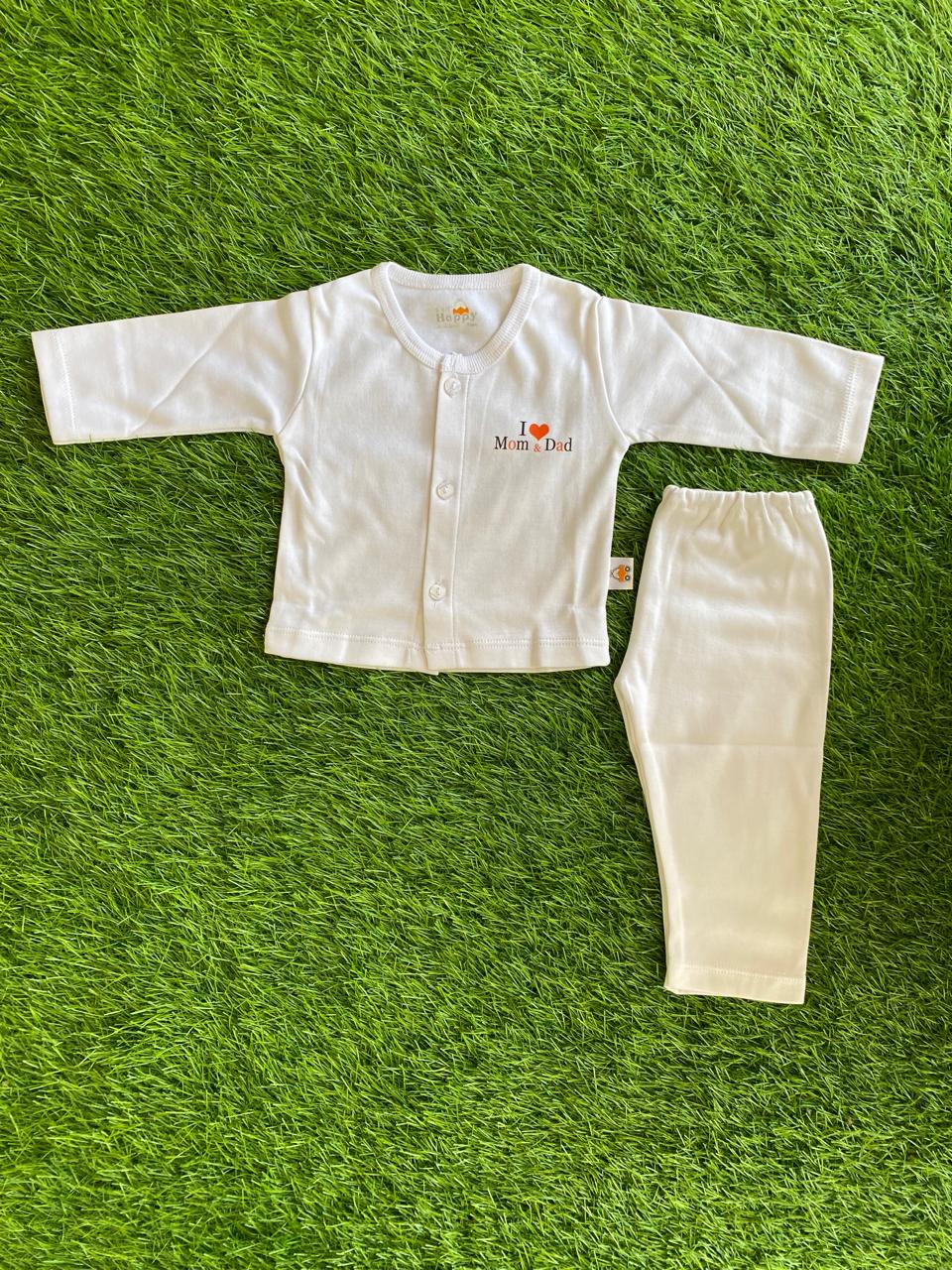 2 Pc Night Suit- White