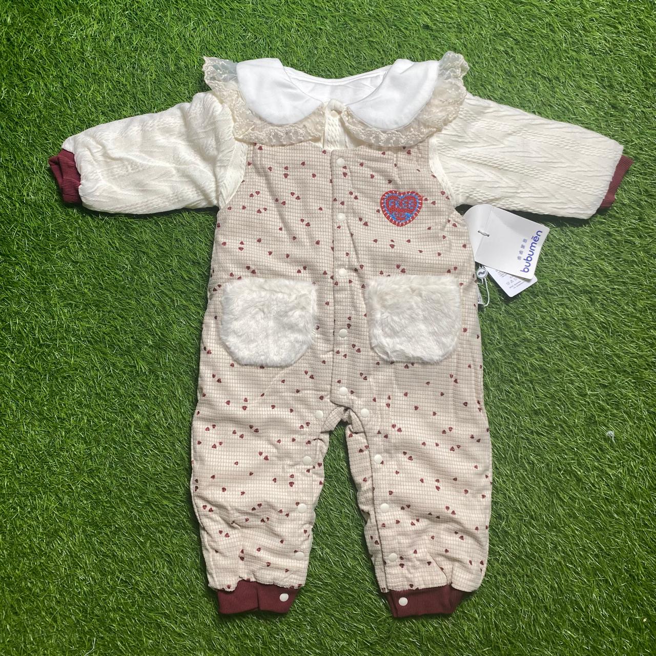 Quilted Heart Romper( Bubumen)