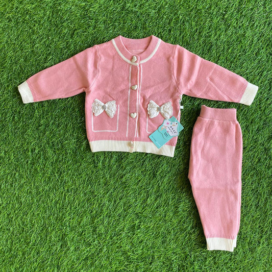 woolen 2pc suit/Pink