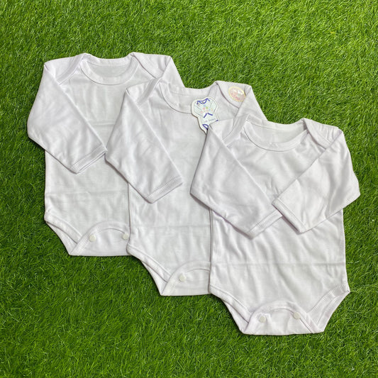 Pack of 3 Bodysuit - White